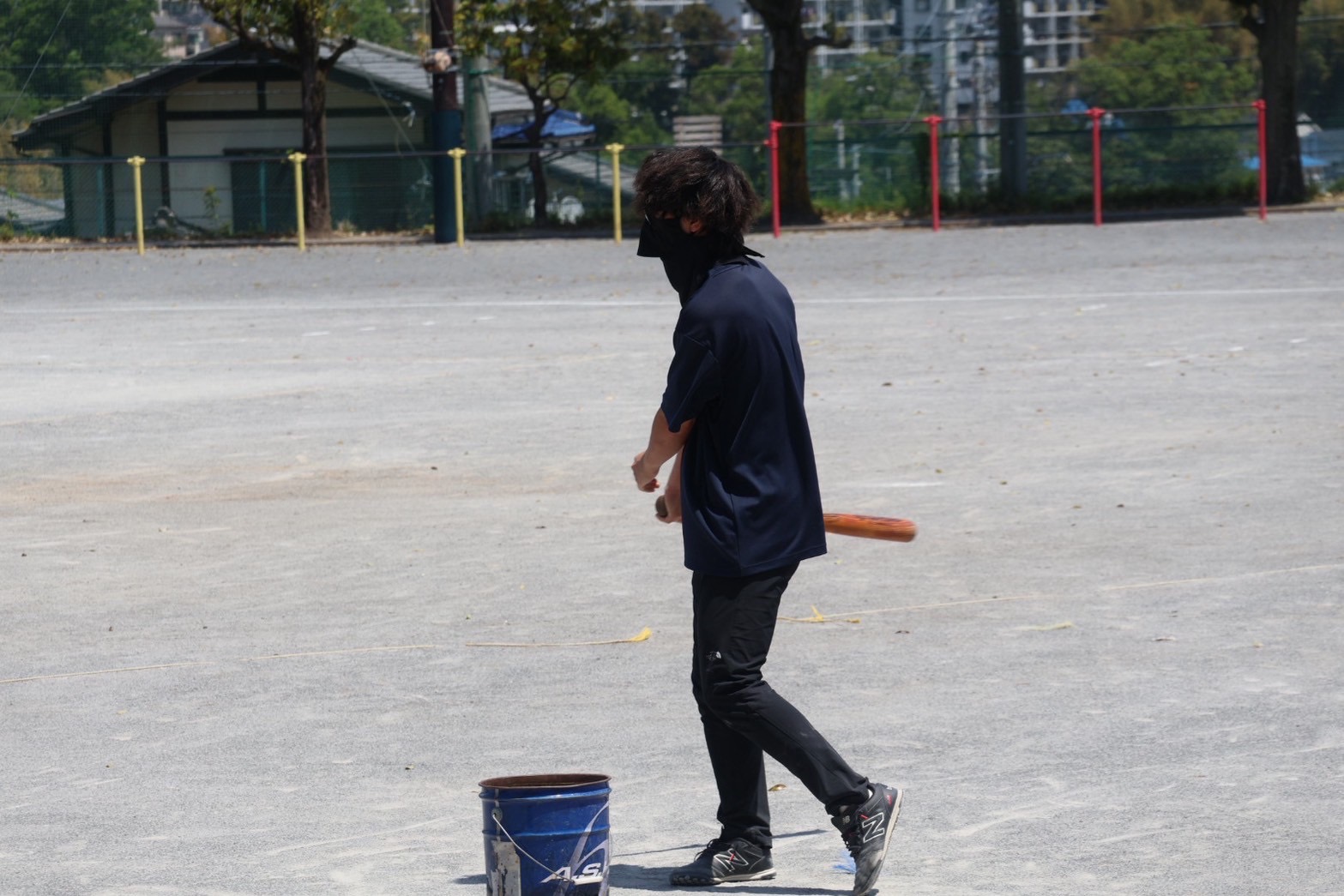 グラウンドでの姿