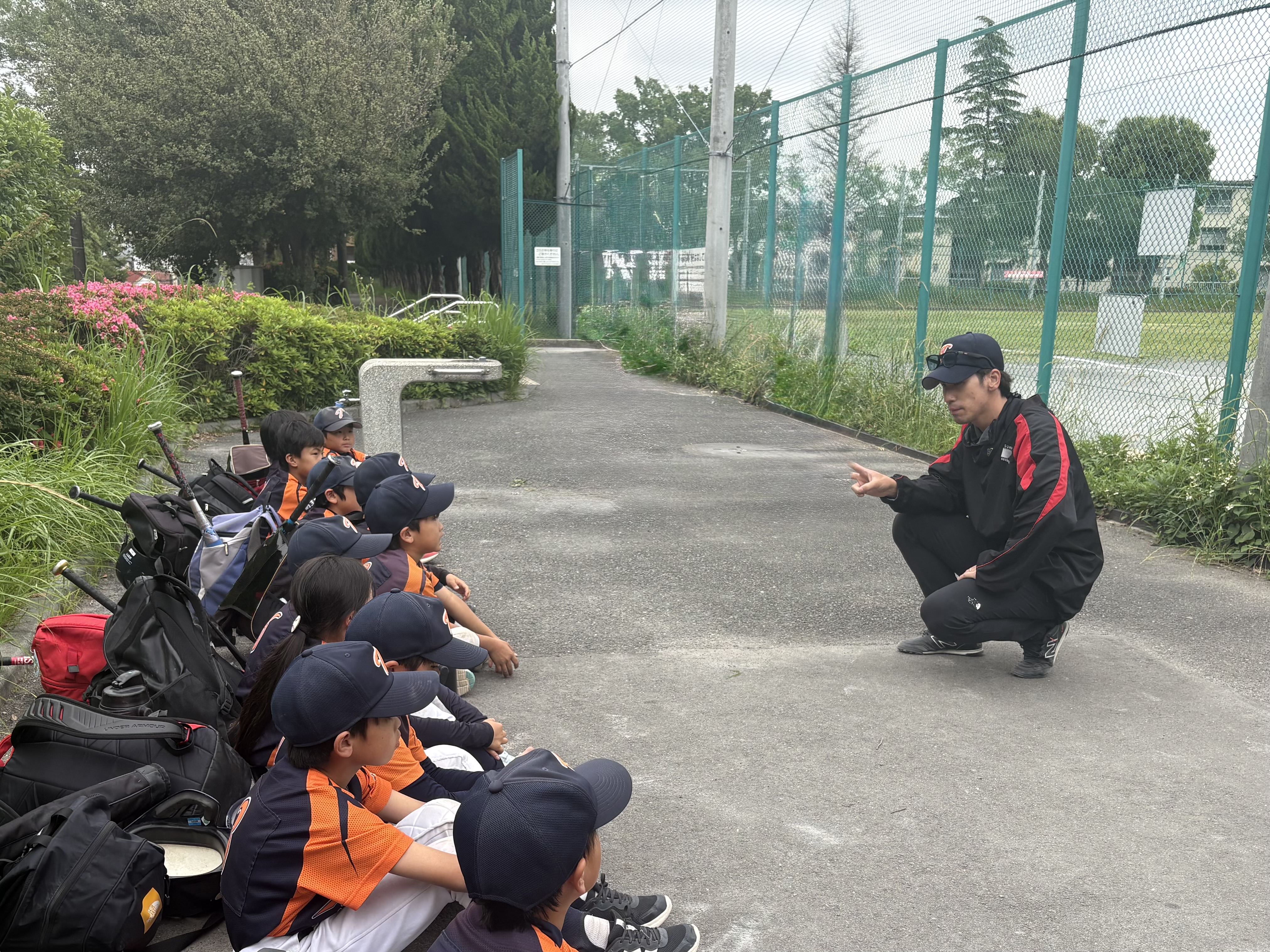 子供たちへの指導風景